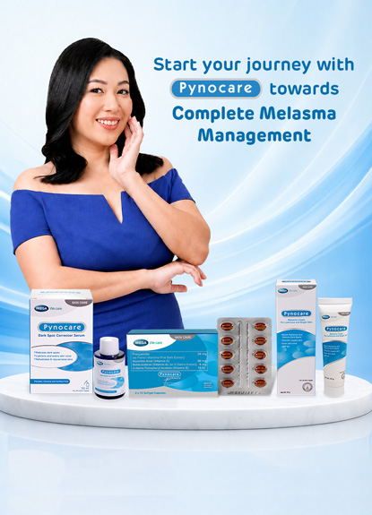 Pynocare Capsule, Cream, and Serum for melasma management